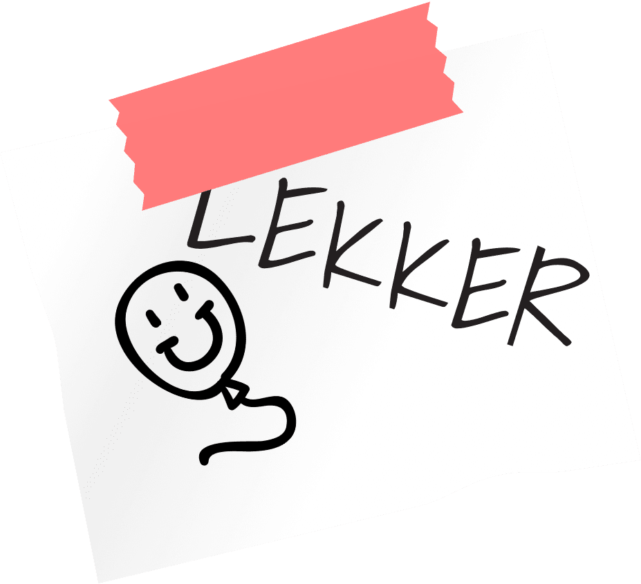 lekker sticky note