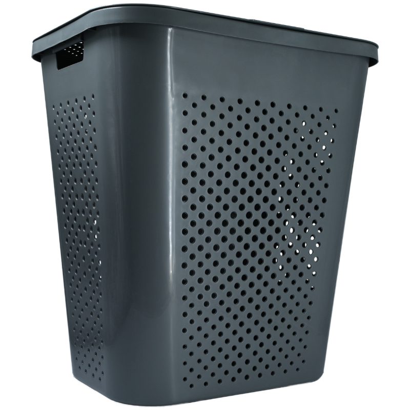 Dotted Laundry Basket with Lid